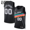 NBA Børn Trøje San Antonio Spurs Custom 2025-26 Nike City Edition Sort Swingman NBA Børn Trøje San Antonio Spurs Custom 2025-26 Nike City Edition Sort Swingman
